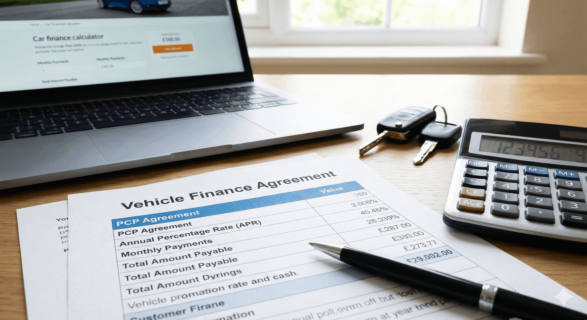 car finance documents