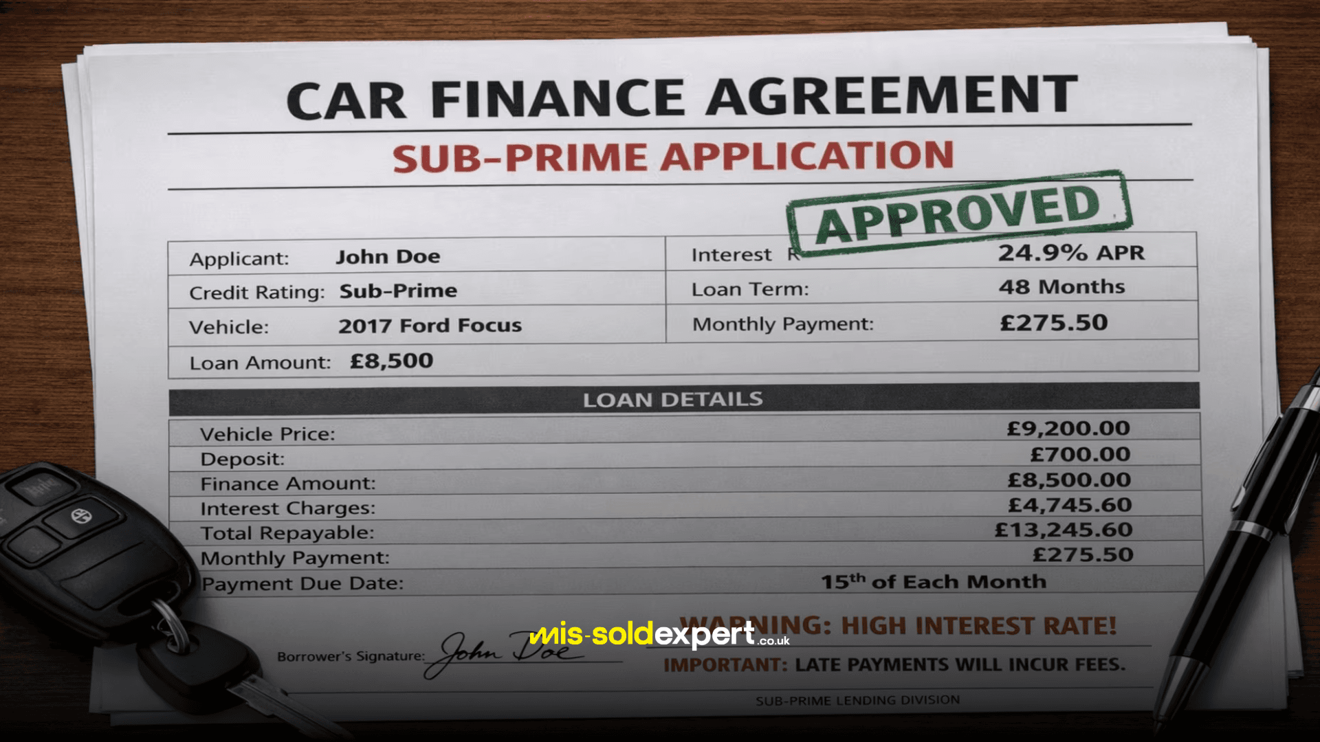 Subprime Car Finance Customers - Mis-Sold Expert